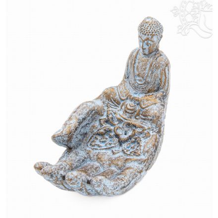 Buddha keze füstölő égető, ülő Buddhával