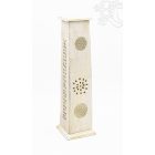 Fa torony alakú füstölő égető - Életvirág díszítéssel