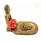 Áldó Buddha vésett tál füstölő égető