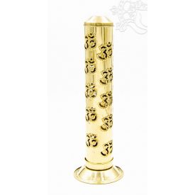 Torony alakú réz füstölő égető OM-mal - 25,5 cm