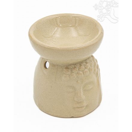 Drapp kerámia illatmécses Buddha fejjel – 9 cm