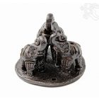 Agyag elefántos füstölő égető - 7 cm