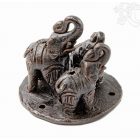 Agyag elefántos füstölő égető - 7 cm