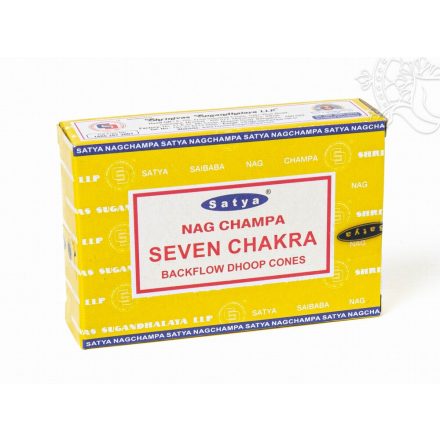 Satya 7 csakra, visszaáramló (backflow) kúpfüstölő