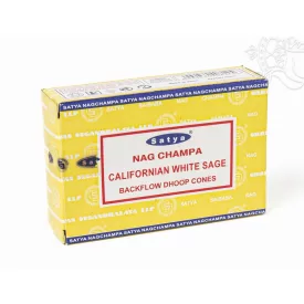   Satya kaliforniai fehér zsálya, visszaáramló (backflow) kúpfüstölő