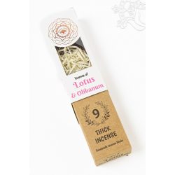   Green Tree lótusz és olibanum (tömjén) vastag smudge füstölő