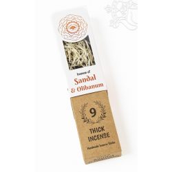   Green Tree szantál és olibanum (tömjén) vastag smudge füstölő