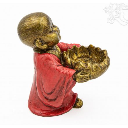 Gyermek szerzetes mécsestartó - 12,5 cm