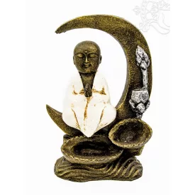   Shaolin szerzetes füstölő égető, visszaáramló füstölőkhöz