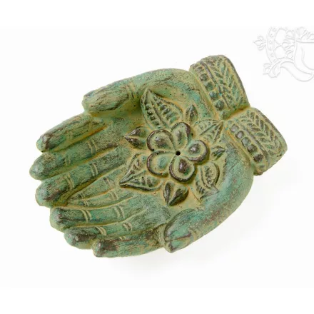 Buddha keze láva kő füstölő égető – 15 cm