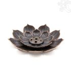 Lótusz fém füstölő égető - 4 cm