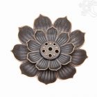 Lótusz fém füstölő égető - 4 cm