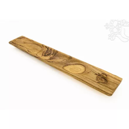 Teak fa füstölő égető OM motívummal – 30 cm