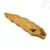 Teak fa levél alakú füstölő égető Buddha motívummal – 27 cm