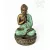 Imádkozó Buddha színes rezin mécsestartó – 17 cm