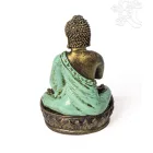 Imádkozó Buddha színes rezin mécsestartó – 17 cm