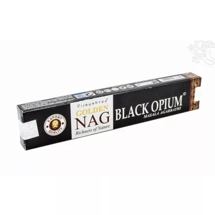 Vijayshree Golden Nag Black Ópium füstölő