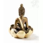 Shakyamuni Buddha lótuszban füstölő égető
