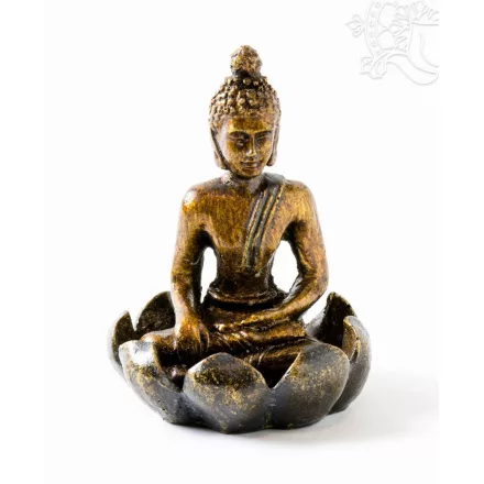 Shakyamuni Buddha lótuszban füstölő égető