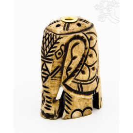 Elefánt alakú füstölő égető - barna