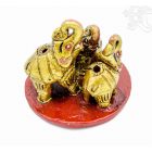 Három elefántos kerámia füstölő égető - 7 cm