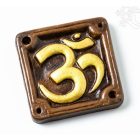 Színes agyag füstölő égető, sárga Om jellel