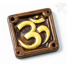 Színes agyag füstölő égető, sárga Om jellel