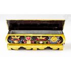 Fa füstölő égető a tibeti 8 szerencsejellel és mantrával-barna