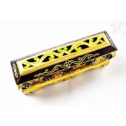 Fa füstölő égető a tibeti 8 szerencsejellel és mantrával-barna