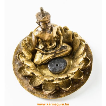Amitabha Buddha lótuszban füstölő égető
