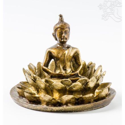 Amitabha Buddha lótuszban füstölő égető