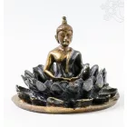 Amitabha Buddha lótuszban füstölő égető