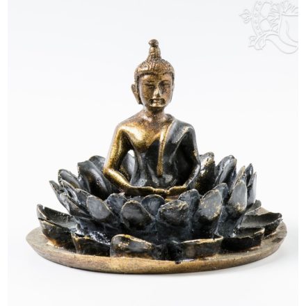 Amitabha Buddha lótuszban füstölő égető