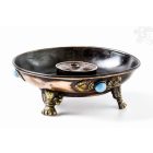 Kerek nyitott füstölő égető kövekkel