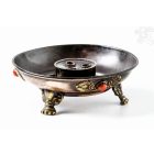 Kerek nyitott füstölő égető kövekkel