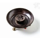 Kerek nyitott füstölő égető kövekkel