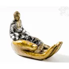 Buddha keze füstölő égető, ülő Buddhával