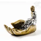 Buddha keze füstölő égető, ülő Buddhával