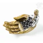 Buddha keze füstölő égető, ülő Buddhával