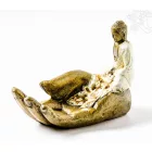 Buddha keze füstölő égető, ülő Buddhával