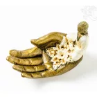 Buddha keze füstölő égető, ülő Buddhával