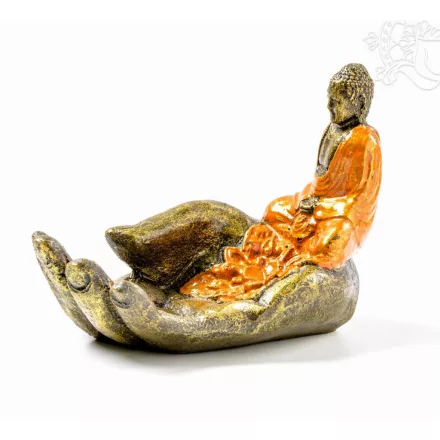 Buddha keze füstölő égető, ülő Buddhával