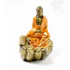 Buddha keze füstölő égető, ülő Buddhával