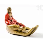 Buddha keze füstölő égető, ülő Buddhával