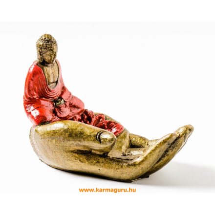 Buddha keze füstölő égető, ülő Buddhával