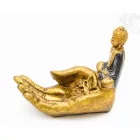 Buddha keze füstölő égető, ülő Buddhával