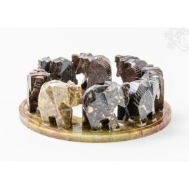 8 elefánt kerek füstölő égető