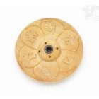 Fa füstölő égető Om Mani Padme Hum mantráva - világos színű