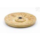 Fa füstölő égető Om Mani Padme Hum mantráva - világos színű