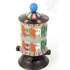 Színes asztali imamalom, mantrával